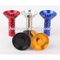 nuevo diseño colorido de aluminio hookah shisha de bowl